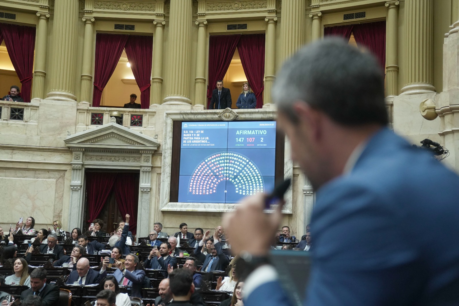 LA CÁMARA DE DIPUTADOS APRUEBA LA LEY BASES Y EL PAQUETE FISCAL